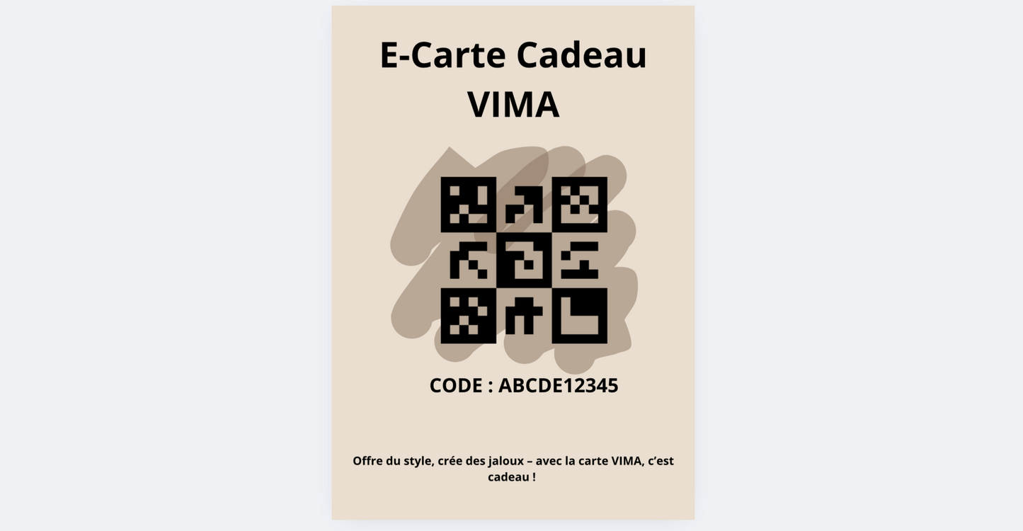 E-Carte Cadeau VIMA