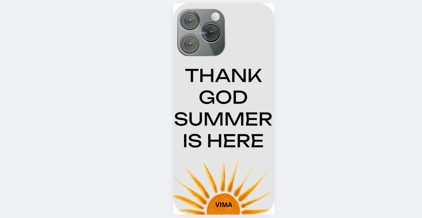 Coque Thank God Summer Is Here