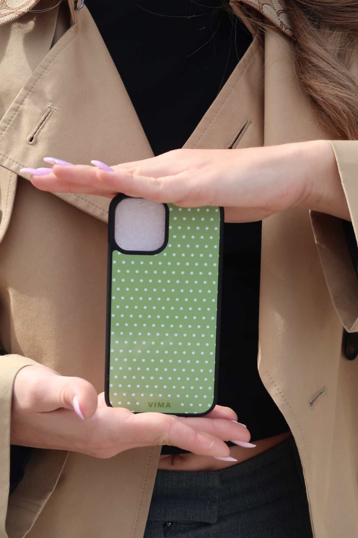 Coque Pois Verts
