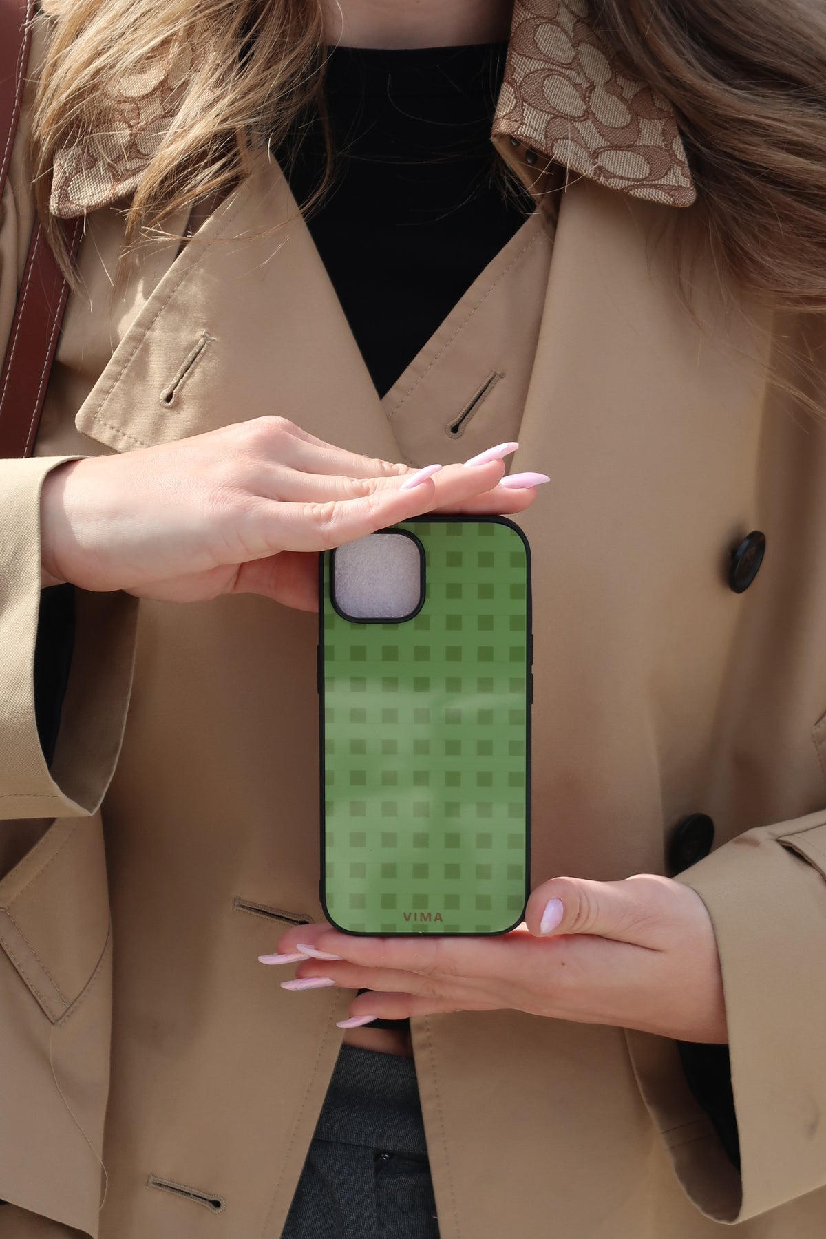 Coque Vichy Verte