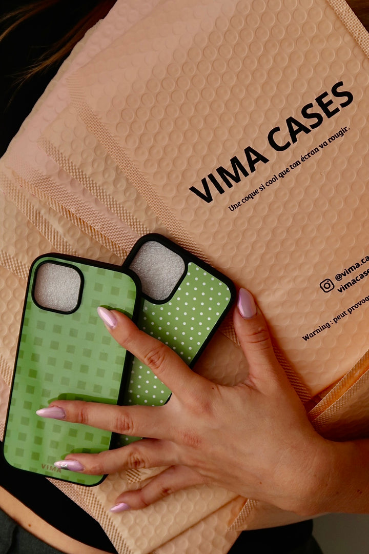 Coque Vichy Verte